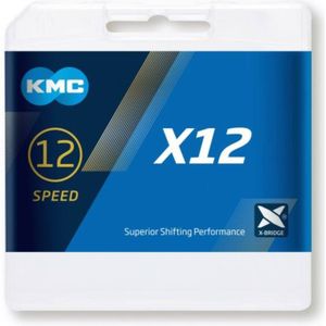 KMC X12 Fietsketting 126 schakels zilver/zwart