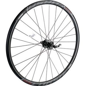 Achterwiel 28 inch race zwart 11v corsa 6-gaats schijfrem 28sp