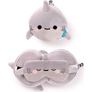 Relaxeazzz Adoramals Archie de Haai Rond Reiskussen & Slaapmasker