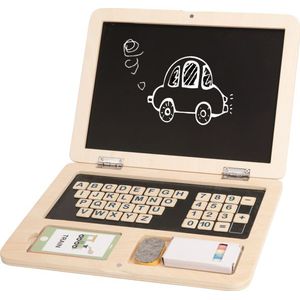Tooky Toy Educatief Houten Speelgoed Laptop 58-delig