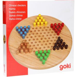 Goki Chinees Damspel 29cm - Leuk gezelschapsspel voor 2-6 spelers vanaf 6 jaar