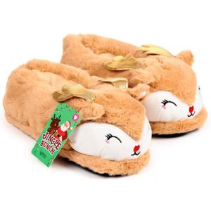 Jingle Kerstmis Rendier Sloffen (Unisex One Size)