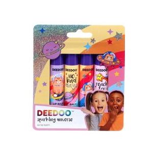 Deedoo - Kids Lip Balm Positive Vibes - Lippenbalsem - 4 Stuks - 2,8 gram