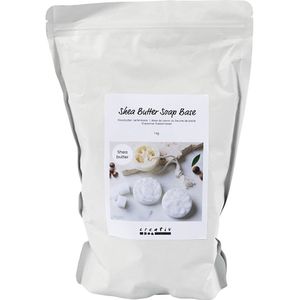 Creativ Company Zeep basis met sheaboter, granules, 1000 gr/ 1 doos