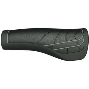 Herrmans LINE DD36 - Ergonomisch verstelbaar fiets handvat (125mm) - Zwart/Grijs