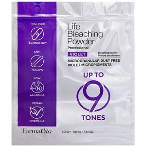 FarmaVita life blondeerpoeder violet 9 pro-plex 500gr.