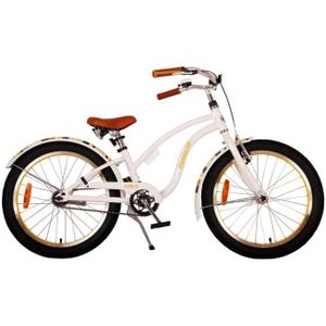 Volare Miracle Cruiser Kinderfiets - Meisjes - 20 inch - Wit - Prime Collection