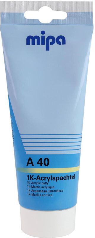 Mipa 1k acryl plamuur "a40" tb putty 250gr. a40