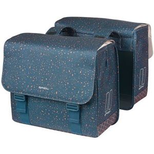 Basil Flair dubbele fietstas, 35L, navy