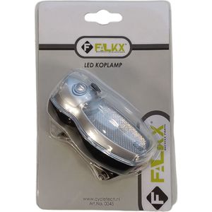 FALKX LED koplamp Uil 2 LEDs. incl batterijen (hangverpakking).