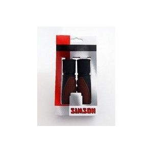Simson handvat lifestyle donkerbruin-zwart, 92mm, universeel