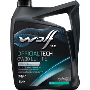 Wolf motorolie "officialtech ll iii fe". motoroil 0w30 5l off.tech ll iii fe