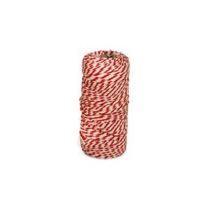 KitchenBasics Rolladetouw - Rood/wit  - 80 m