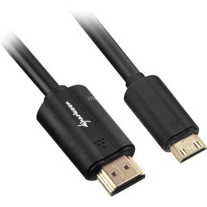Sharkoon HDMI naar Mini HDMI 2.0 2M - Zwart