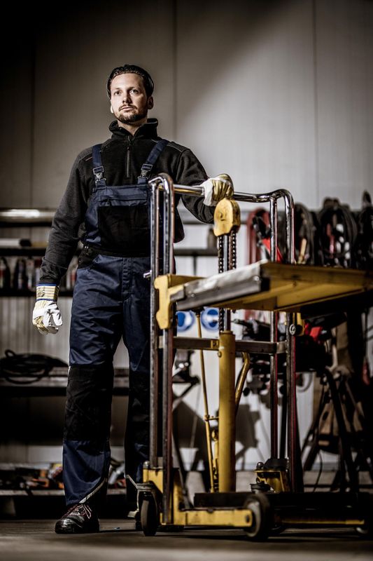 NITRAS SAFETY Nitras "motion tex plus" salopette dungarees gr.46 navy/sw nitras