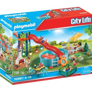 Playmobil City Life Zwembadfeest met glijbaan - 70987