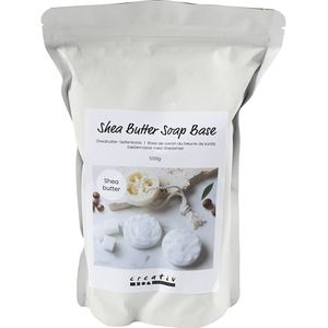 Creativ Company Zeep basis met sheaboter, granules, 500 gr/ 1 doos