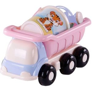 Cavallino Toys Cavallino Strand Kiepwagen met Emmerset Roze, 5dlg.