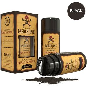 Barbertime hair building keratin fiber black 21gr.