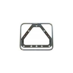 Kentekenplaathouder liggend 100x175mm metaal retro chroom