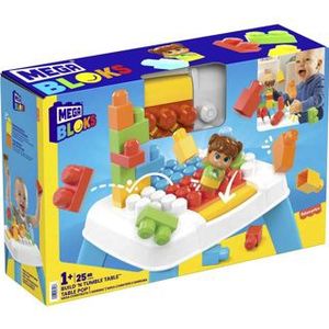 MEGA Bloks Tafel bouw en leer - 25 blokken - Bouwstenen