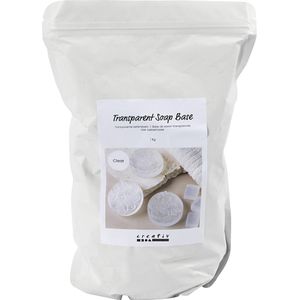 Creativ Company Transparante zeep basis, granules, 1000 gr/ 1 doos