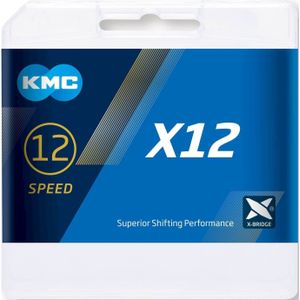 KMC X12 Aurora Blauw 126 schakels - Fietsketting met Double X-Bridge - 12-speed