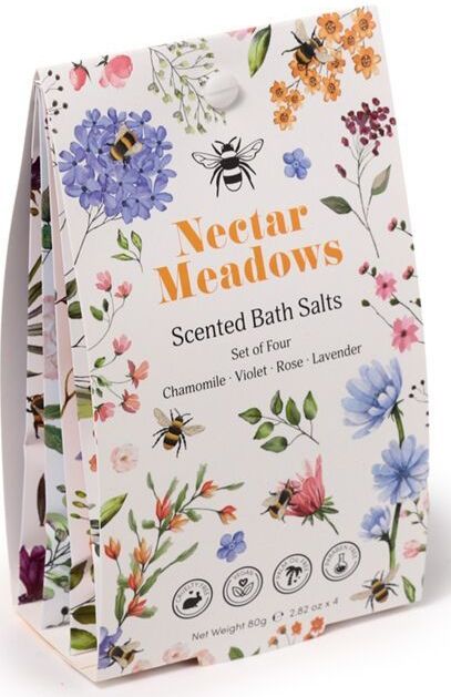 Set van 4 Nectar Meadows Badpoeder zakjes