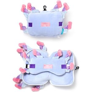 Relaxeazzz Minecraft Axolotl Rond Reiskussen & Slaapmasker