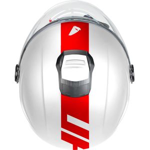 UFO PLAST jethelm "nixie helmet ufo nixie jet white/red gr. l