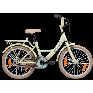 Bike fun 18 inch meisjesfiets flower fun licht groen