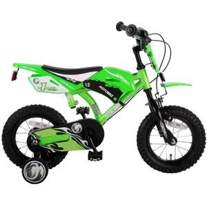 Volare Motorbike Kinderfiets - Jongens - 12 inch - Groen - Twee handremmen