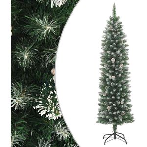 vidaXL - Kunstkerstboom - smal - met - standaard - 180 - cm - PVC