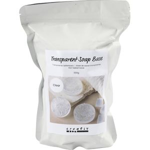 Creativ Company Transparante zeep basis, granules, 500 gr/ 1 doos