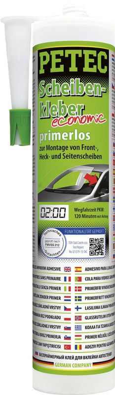 PETEC ruitenlijm "economic" 1k window adhesive primerless, 290ml