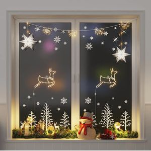 VidaXL Kerstverlichting rendier silhouet 2 st 35 led's warm wit