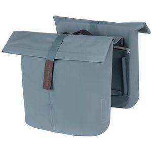 Basil Tas City Dubbel MIK Vegan Leather | Graphite Blue