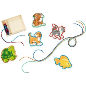 Melissa & Doug Melissa & Doug Borduren op Hout Dieren