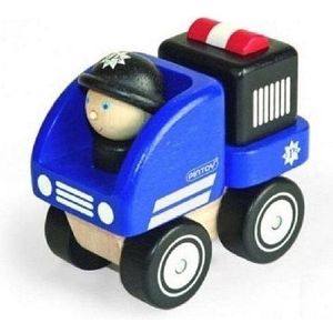 Pintoy Pintoy P10507 Houten Mini Politieauto