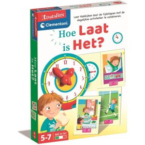 Clementoni - Leren klokkijken - 14 activiteit puzzelstukken - Digitaal en analoog leren - Educatief Speelgoed - Vanaf 5 jaar