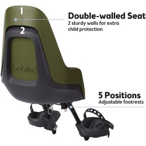 Bobike Kinderzitje voor one mini - olive green