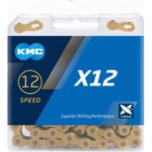 KMC Fietsketting X12 Ti-N Goud 126 schakels