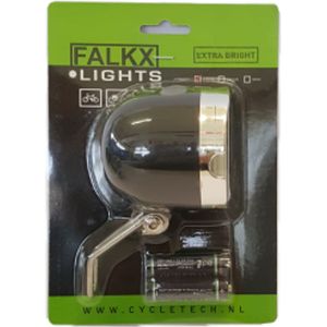 FALKX Koplamp LED. 20 kleine LEDs en 1 super bright LED inclusief batterijen
