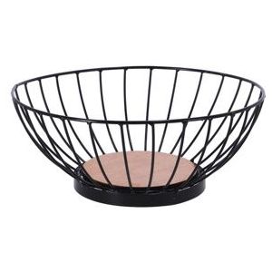 Svenska Living - Fruitschaal - Ø28cm - Zwart Staal - Draad