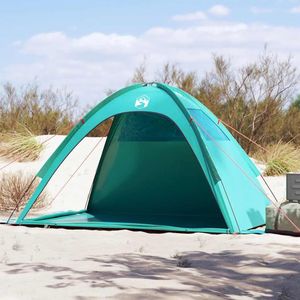 VidaXL Strandtent waterdicht zeegroen