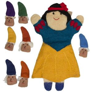 Papoose Toys Snow White, 7 dwarves