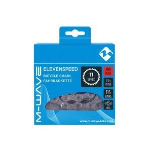 M-Wave Ketting 11-speed, 1/2x11/128 116L zilver anti-roest (hangverpakking)
