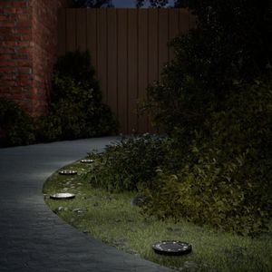 VidaXL Grondlampen 4 st solar met grondpennen warmwit