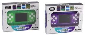 108 Games in 1 - Game Console - Kleurenscherm - Groen en Paars Assorti