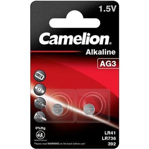 Camelion batterij lr41/lr7366/392/ag3 kaart a 2 stuks
